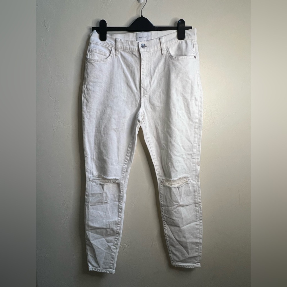Current/Elliott Women's White High Rise Jeans‎ 30